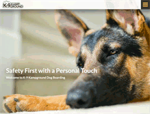 Tablet Screenshot of k9kampground.com